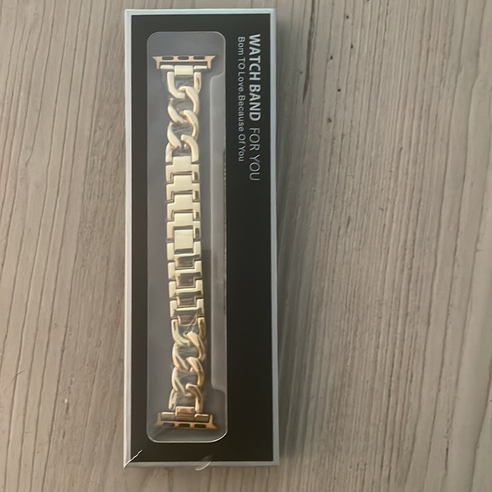NIB Gold Chain Apple Watch Band